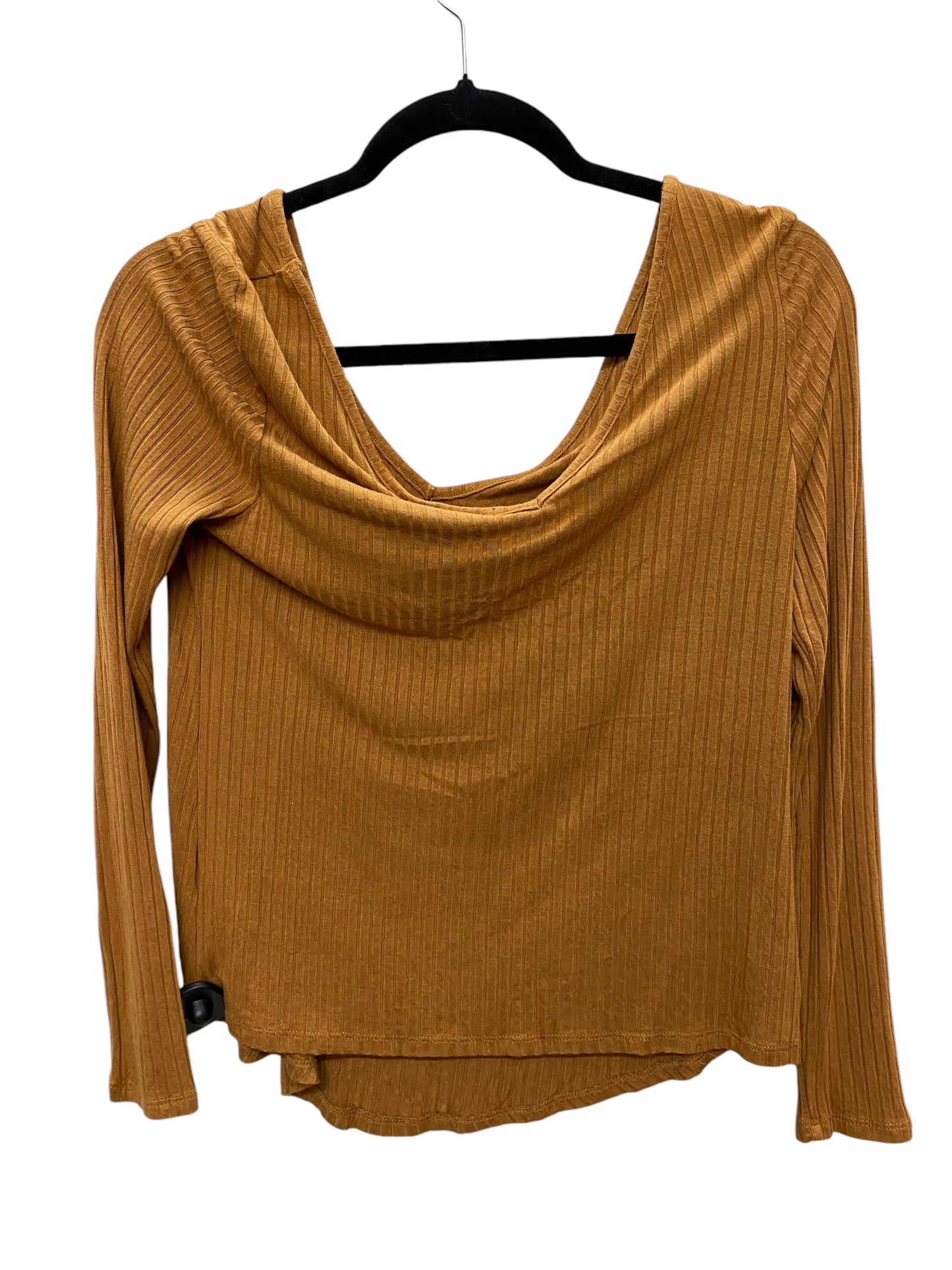 Top Long Sleeve Basic By Love Fire In Orange, Size: S