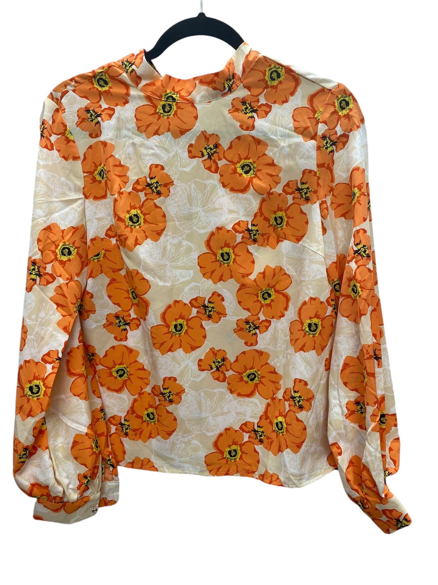 Top Long Sleeve By Shein In Orange, Size: S