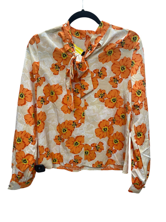 Top Long Sleeve By Shein In Orange, Size: S