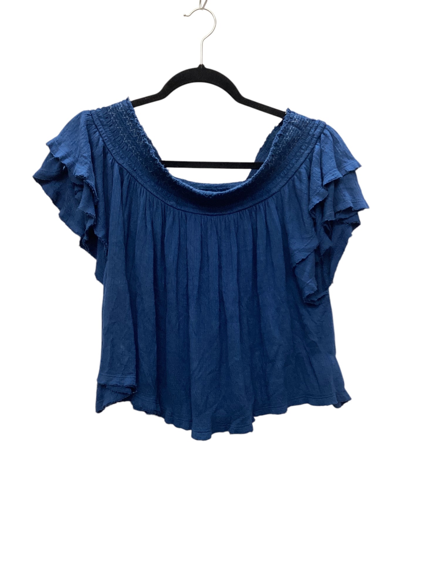 Top Short Sleeve By Free People In Blue, Size: S