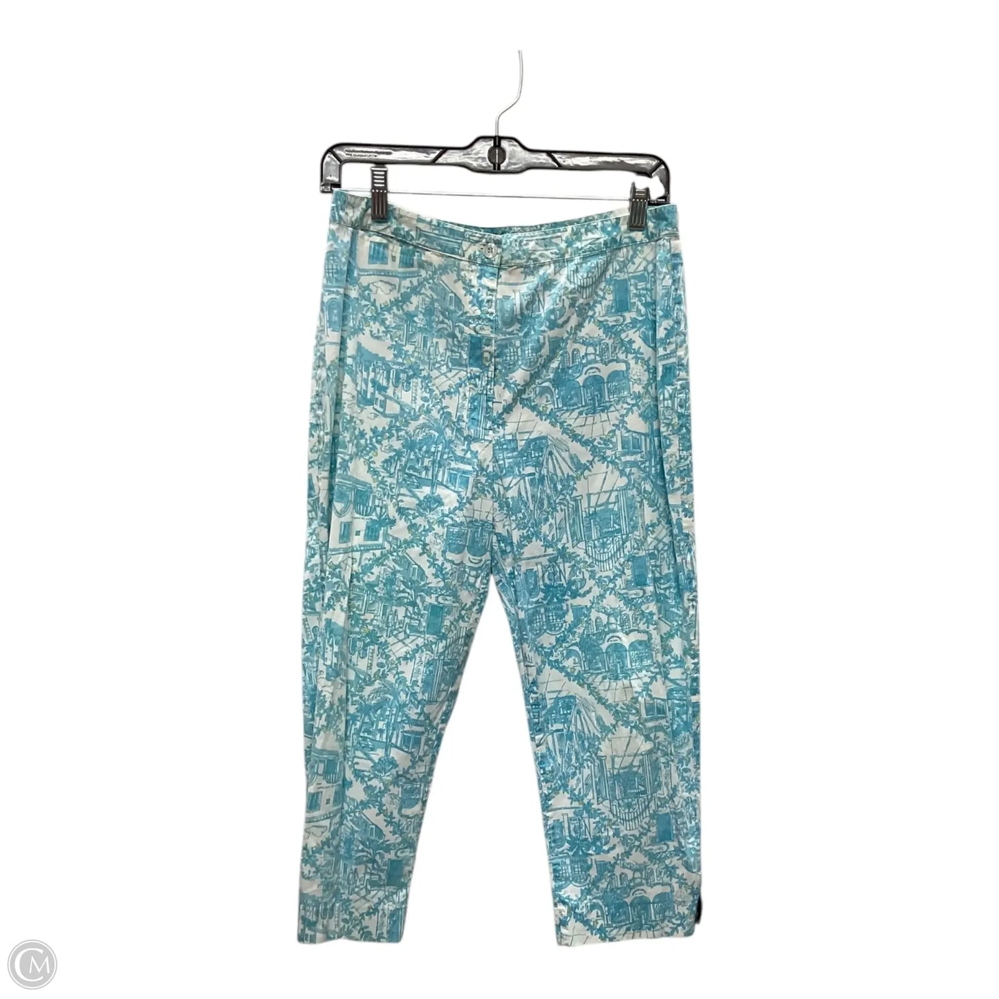 Capris Designer By Lilly Pulitzer In Blue, Size: 6