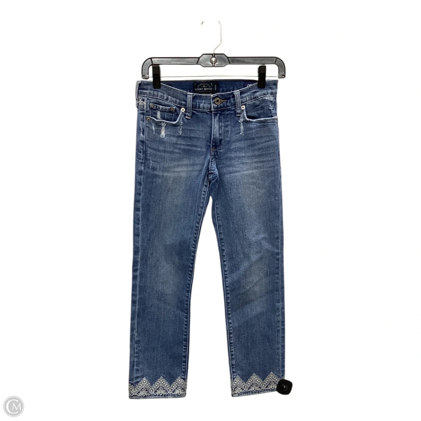 Jeans Skinny By Lucky Brand In Blue Denim, Size: 0