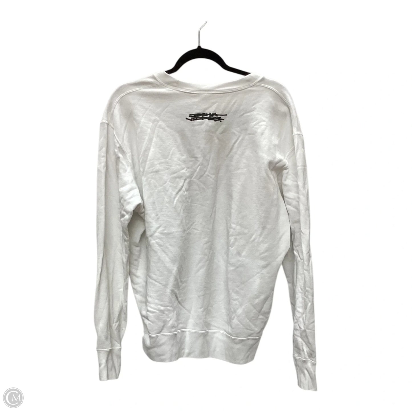 Sweatshirt Crewneck By Uniqlo In White, Size: L