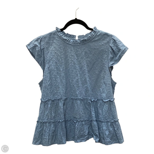 Top Sleeveless By True Craft In Blue, Size: L