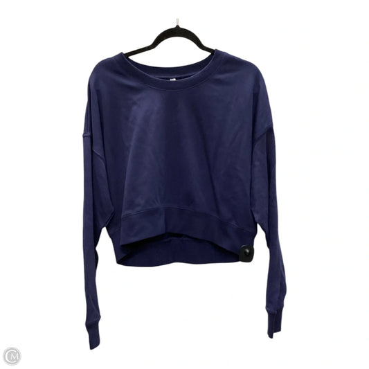 Sweatshirt Crewneck By Fabletics In Navy, Size: L