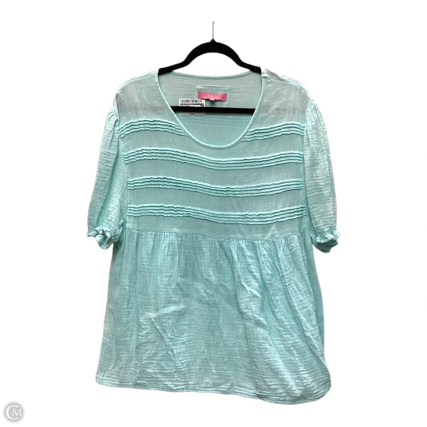 Top Short Sleeve Basic By Simply Southern In Blue, Size: Xxl