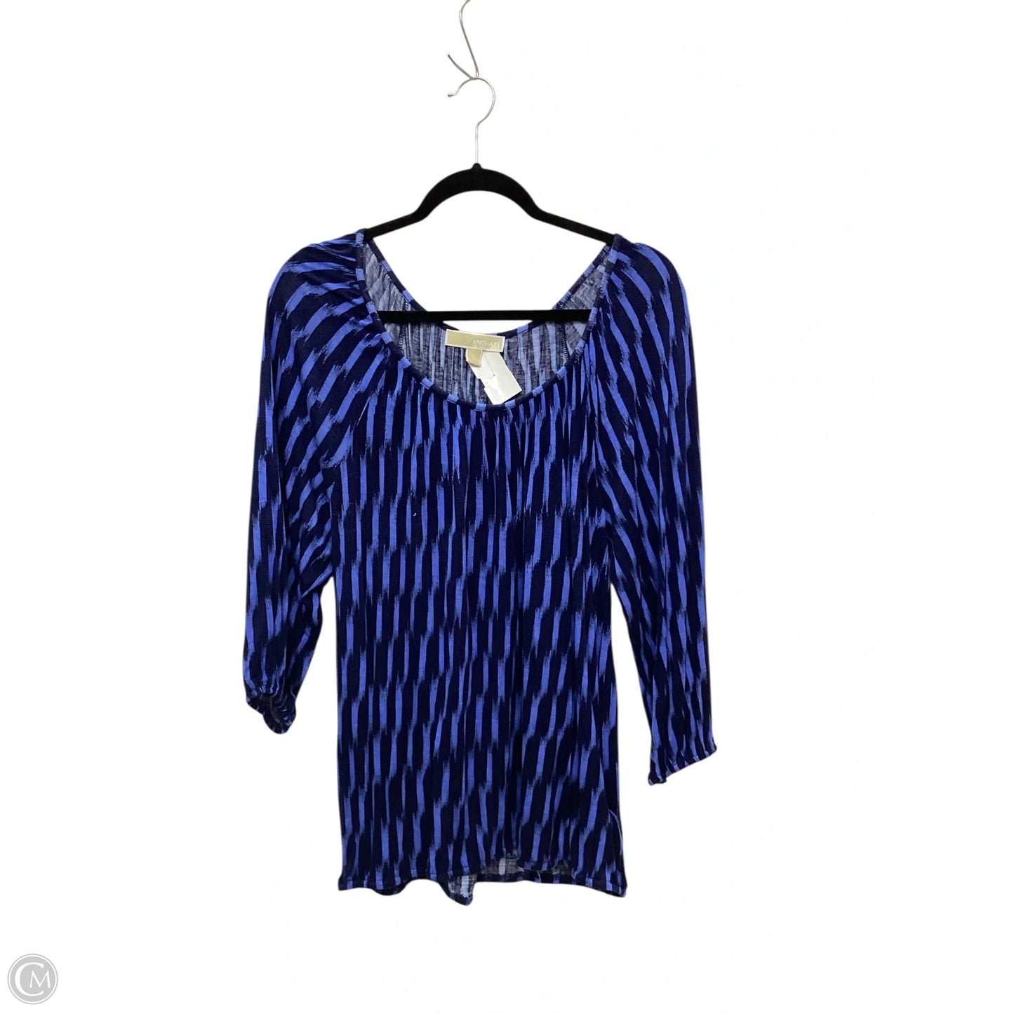 Top Long Sleeve By Michael By Michael Kors In Blue, Size: L