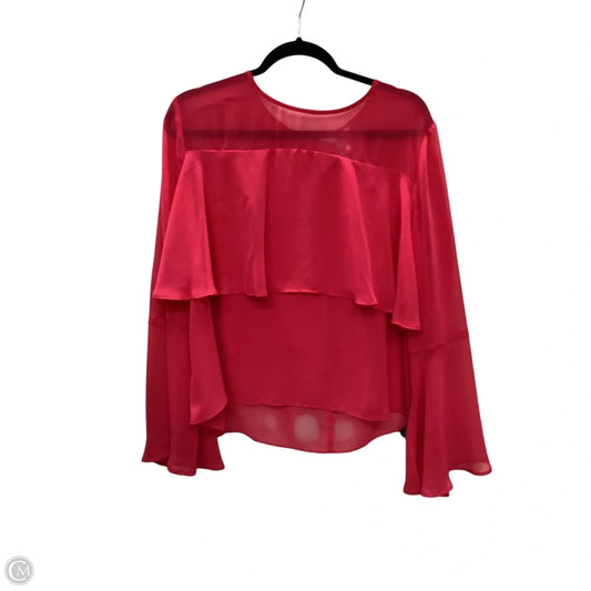 Top Long Sleeve By Belle + Sky In Pink, Size: Xxl