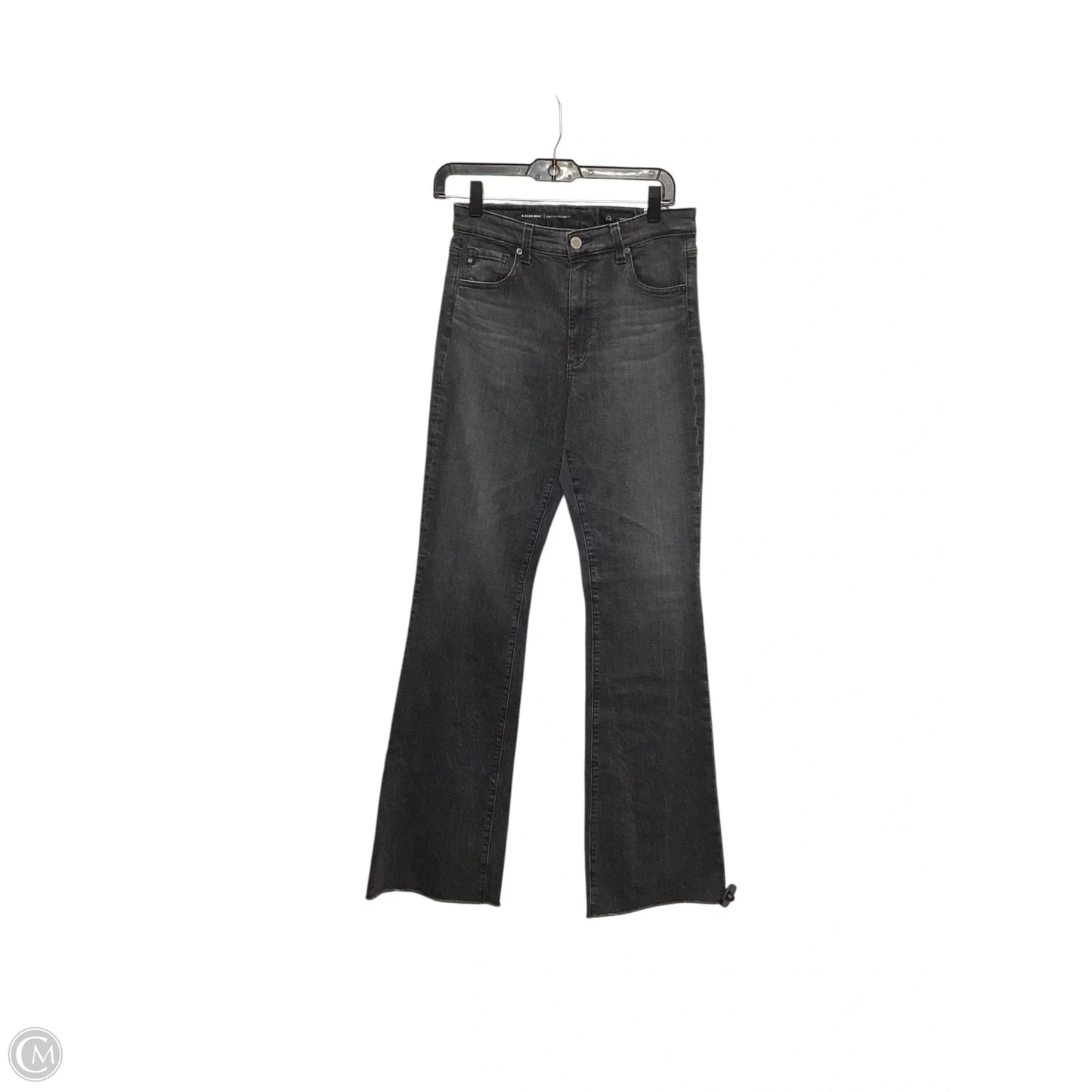 Jeans Straight By Ag Jeans In Black Denim, Size: 4