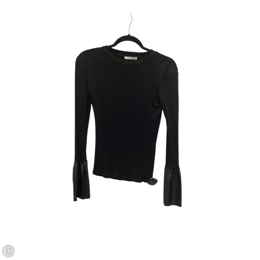 Top Long Sleeve Basic By Zara Basic In Black, Size: S