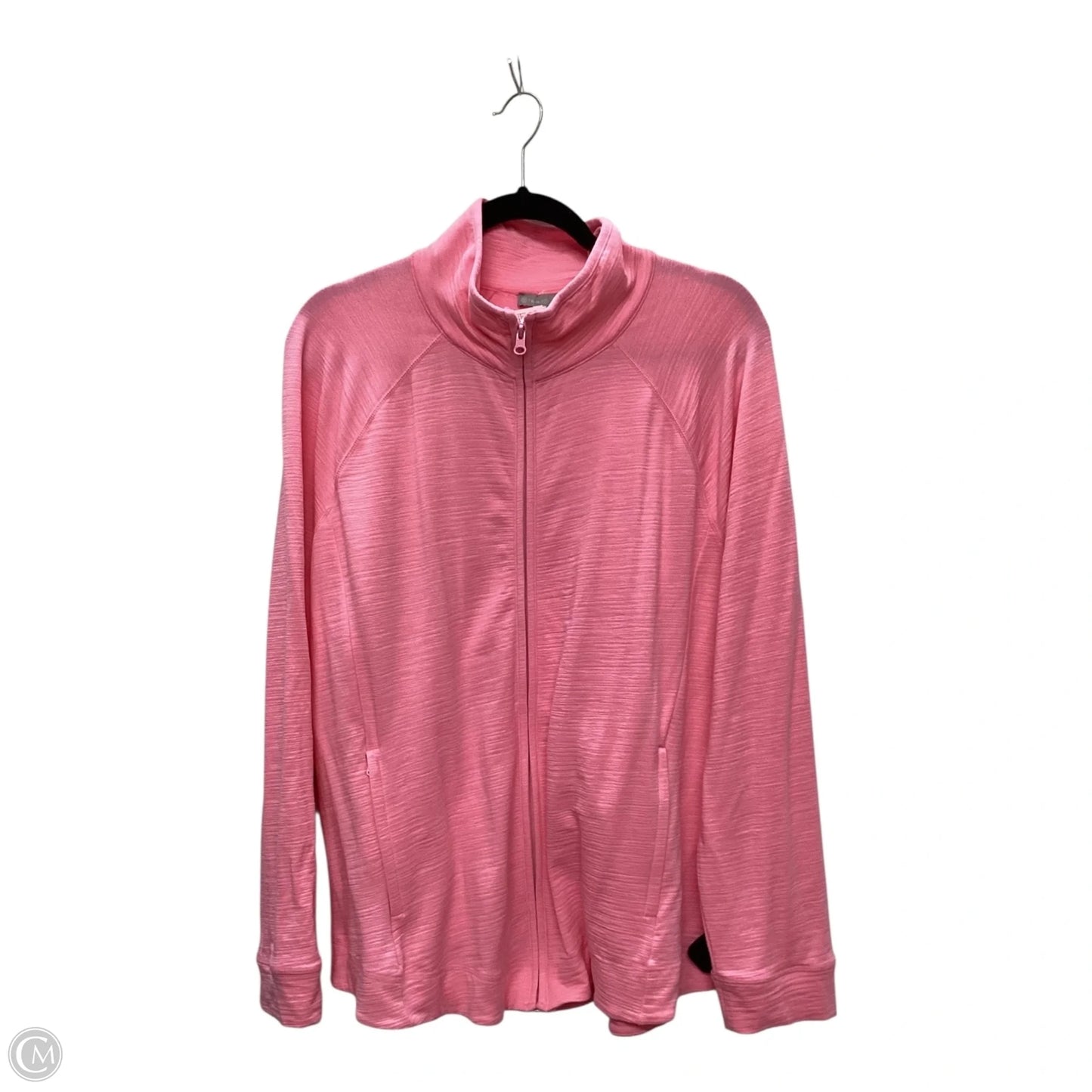 Athletic Jacket By Talbots In Pink, Size: Xl