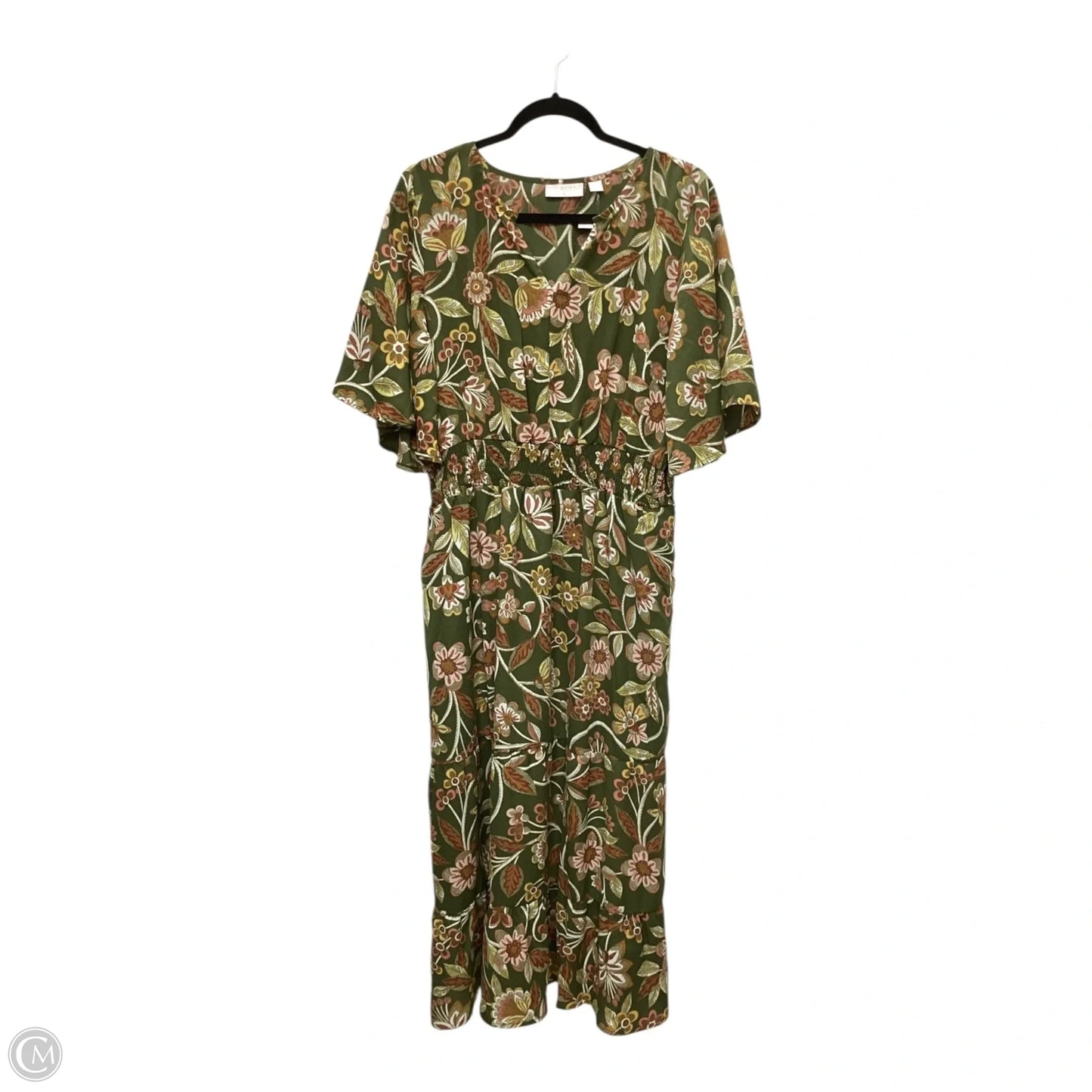 Dress Casual Maxi By Belle By Kim Gravel In Green, Size: L