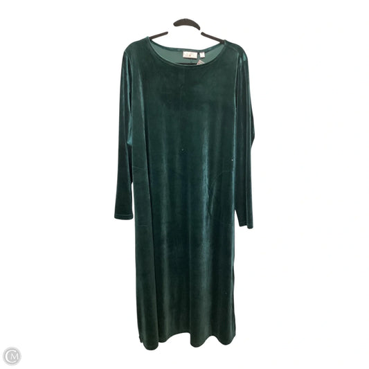 Dress Casual Maxi By Belle By Kim Gravel In Green, Size: Xl