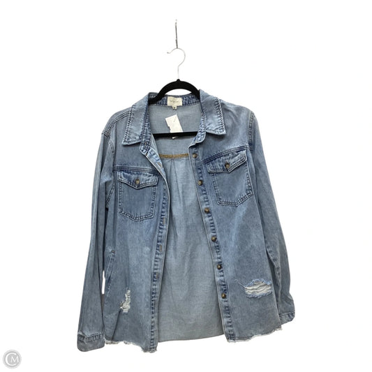 Jacket Denim By Wishlist In Blue Denim, Size: M