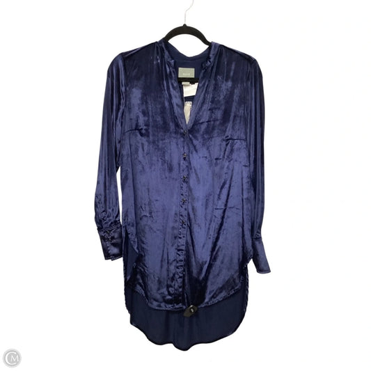 Tunic Long Sleeve By Maeve In Blue, Size: 2