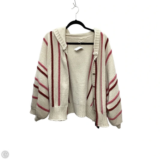 Sweater Cardigan By Pol In Multi-colored, Size: L