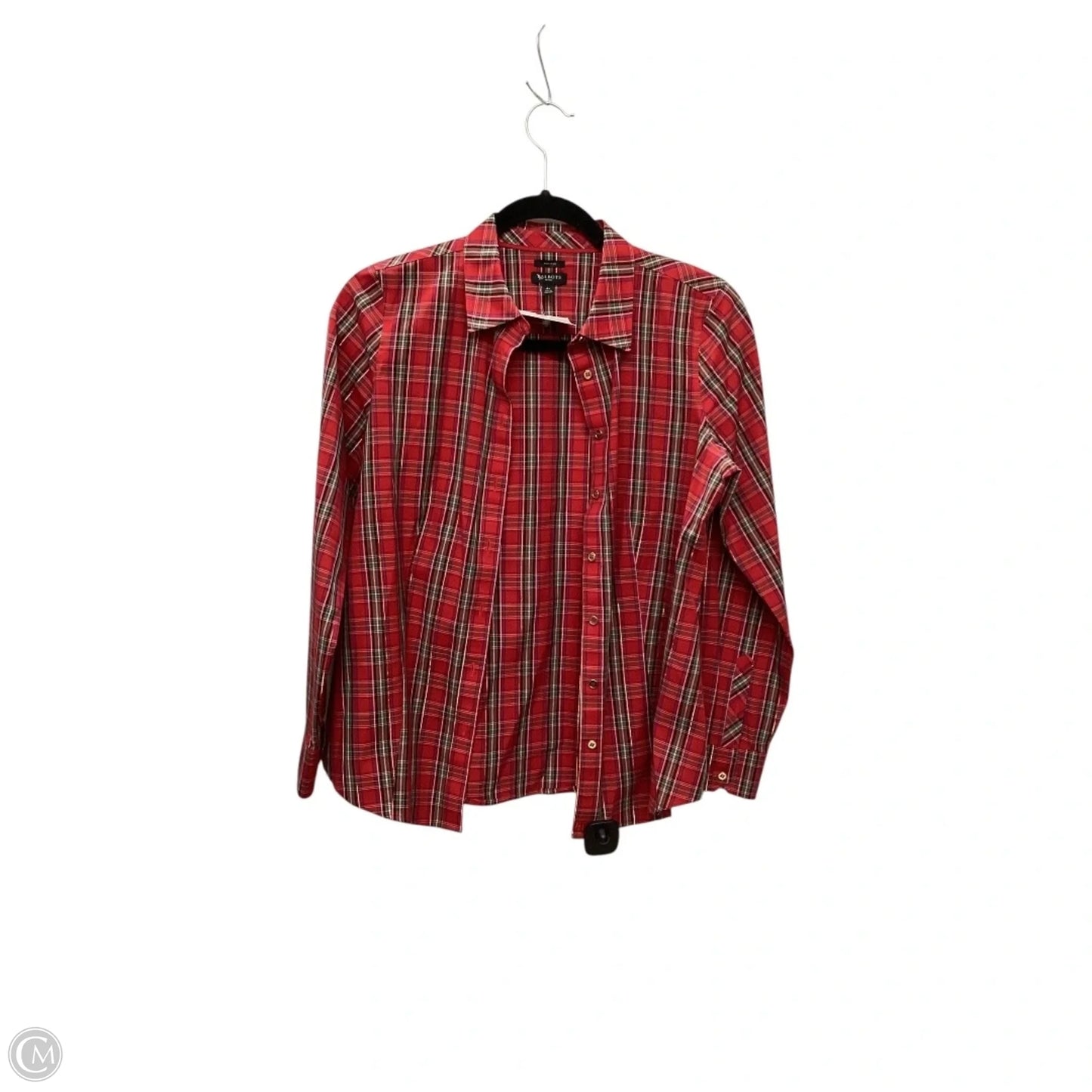 Top Long Sleeve By Talbots In Red, Size: 4p