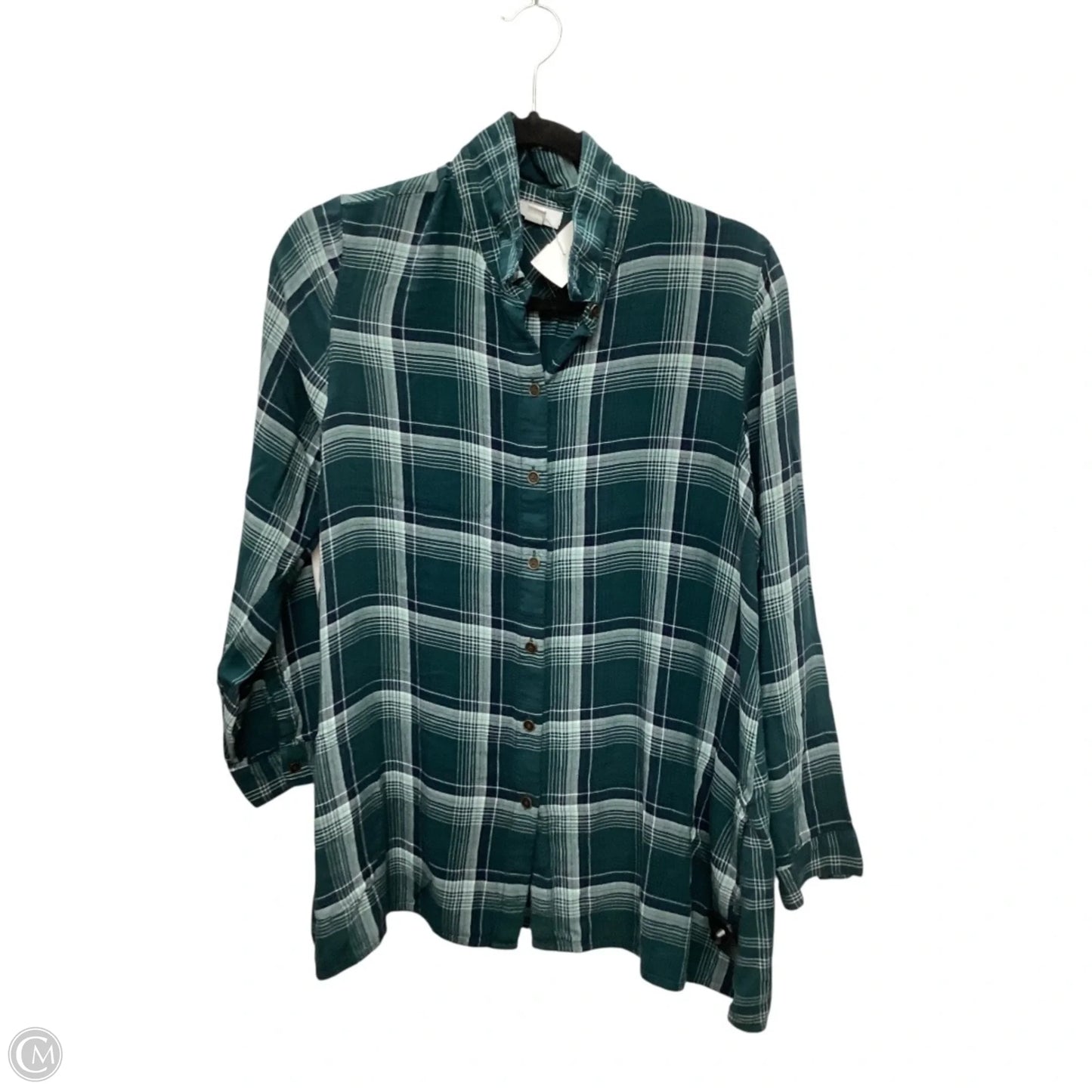 Top Long Sleeve By J. Jill In Green, Size: L