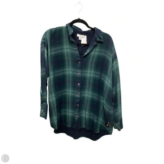 Top Long Sleeve By J. Jill In Green, Size: L