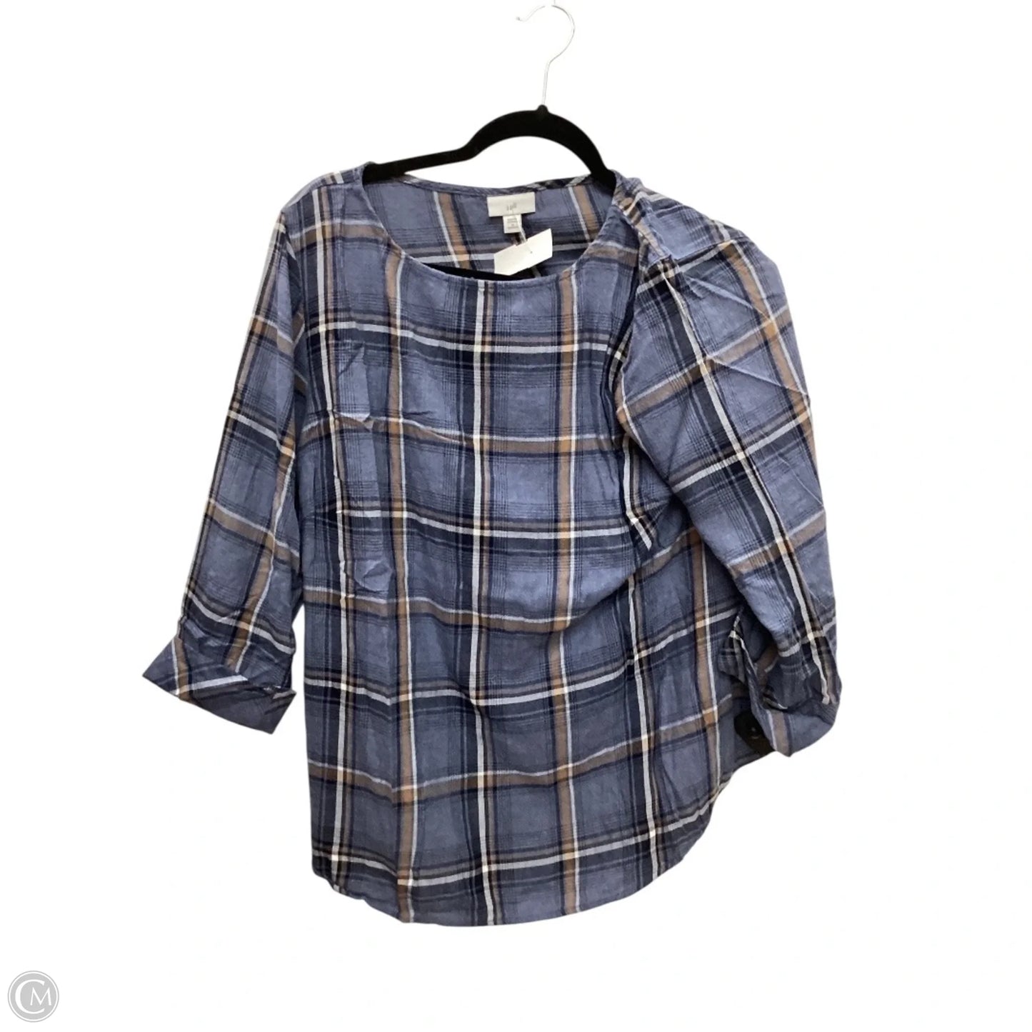 Top Long Sleeve By J. Jill In Blue, Size: 1x