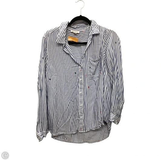 Top Long Sleeve By Beachlunchlounge In Blue, Size: L