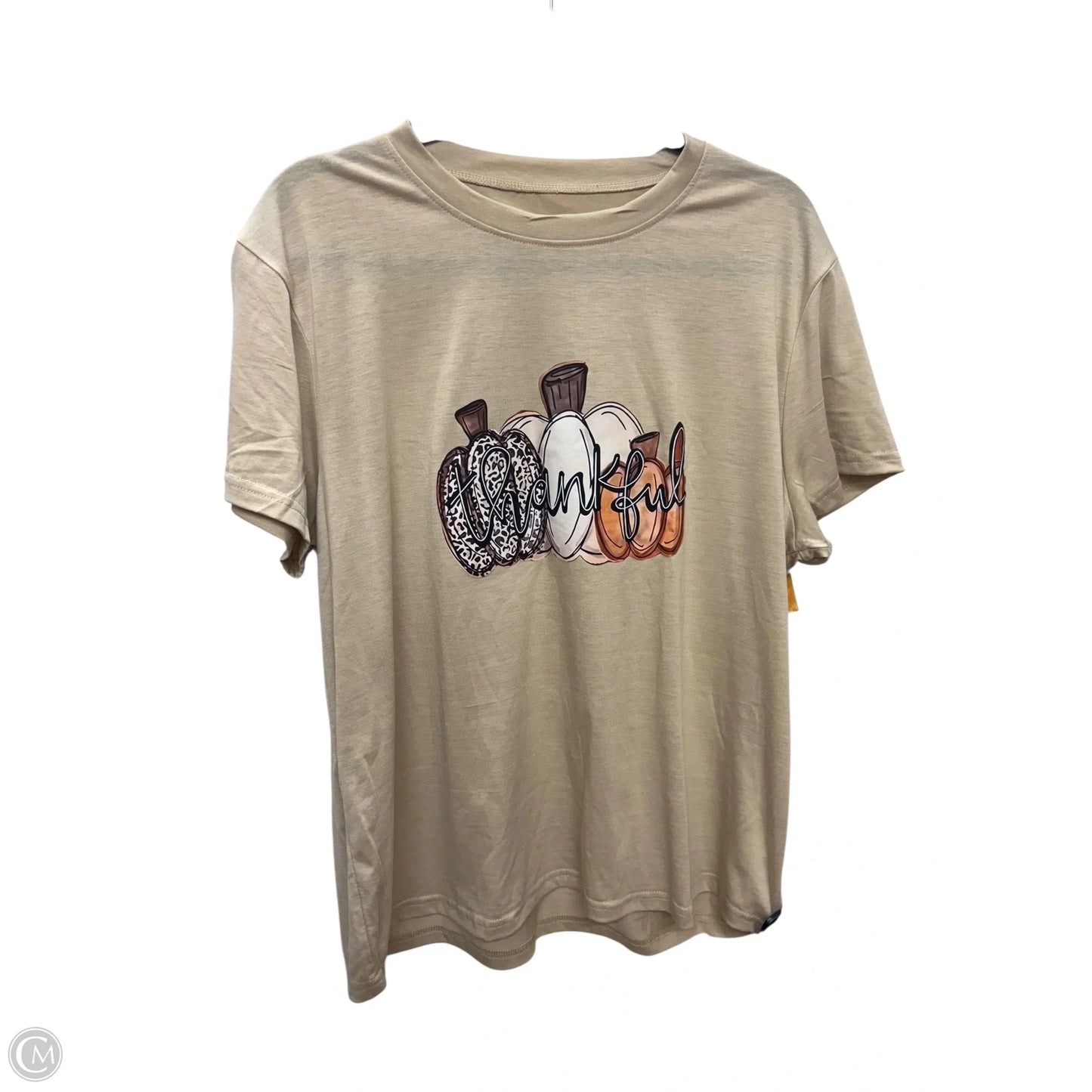 Top Short Sleeve Basic By Cmf In Brown, Size: Xxl