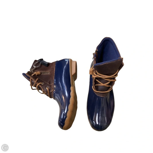 Boots Rain By Sperry In Navy, Size: 7.5