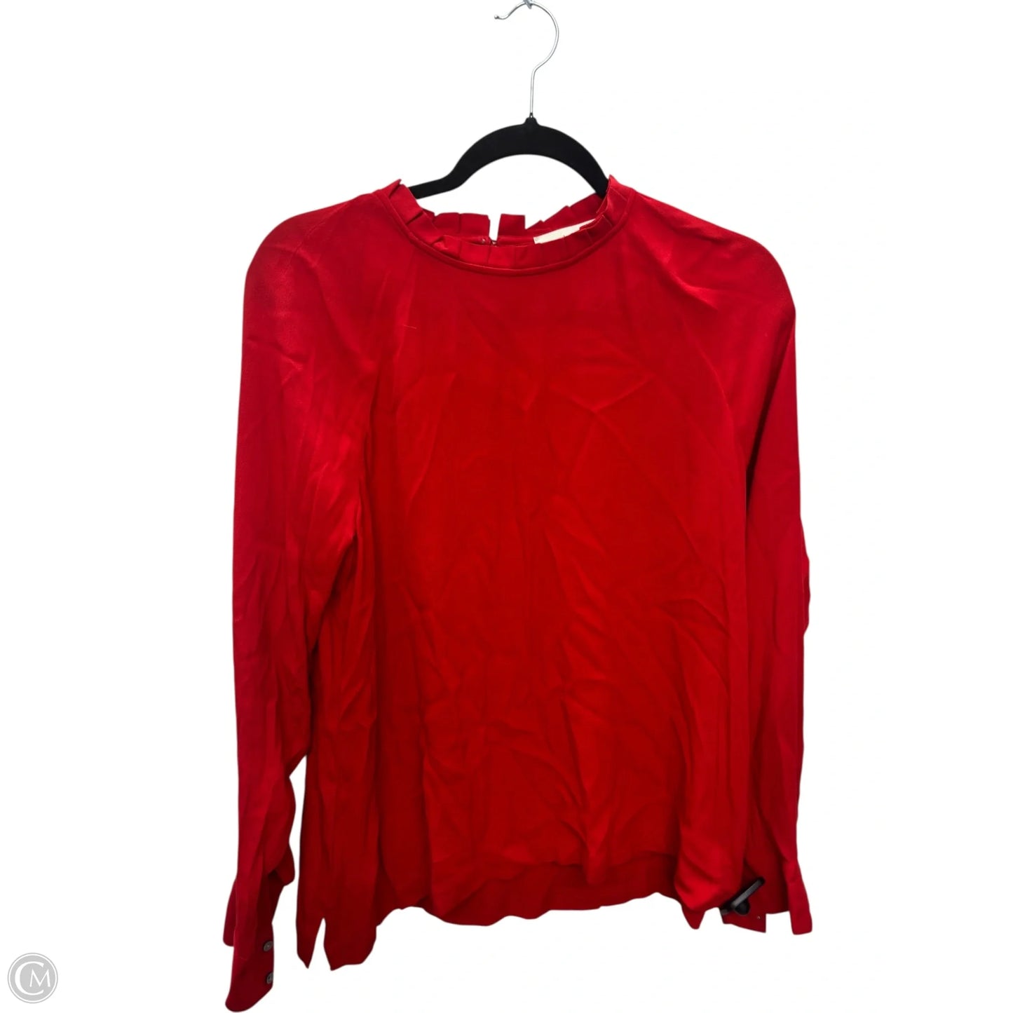 Top Long Sleeve By Loft In Red, Size: S