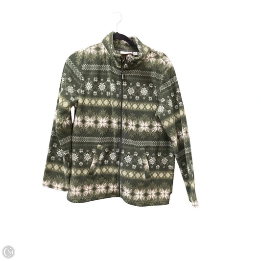 Jacket Fleece By D&co. In Green, Size: S