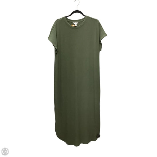 Dress Casual Maxi By Time And Tru In Green, Size: L