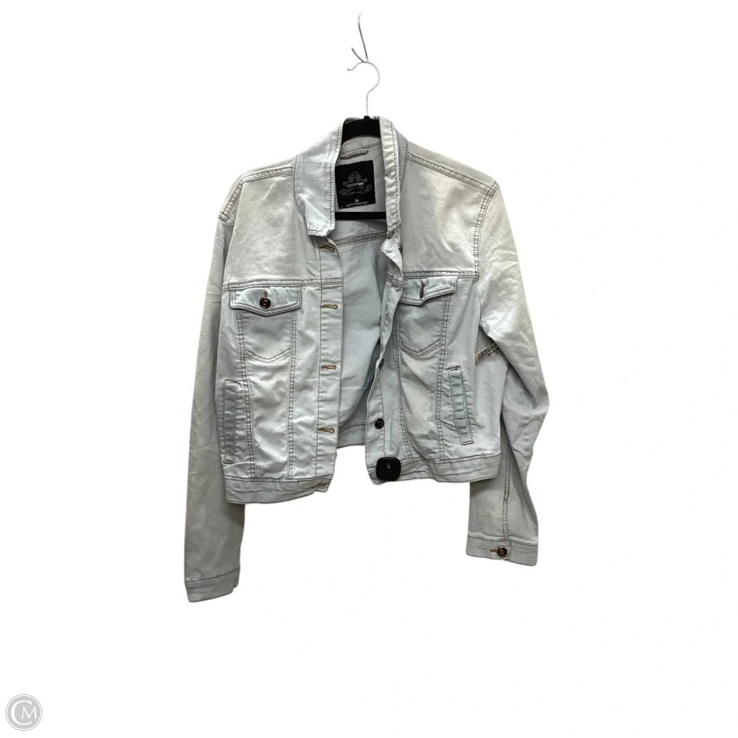 Jacket Denim By Clothes Mentor In Blue Denim, Size: Xl