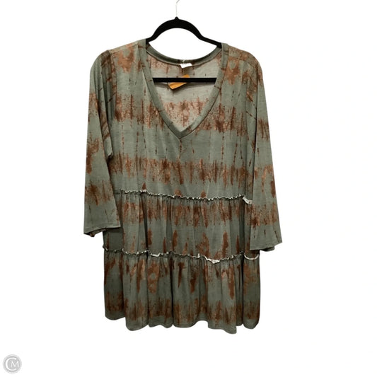 Top Long Sleeve By Sew In Love In Green, Size: Xl
