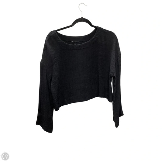 Top Long Sleeve By Blu Pepper In Black, Size: L