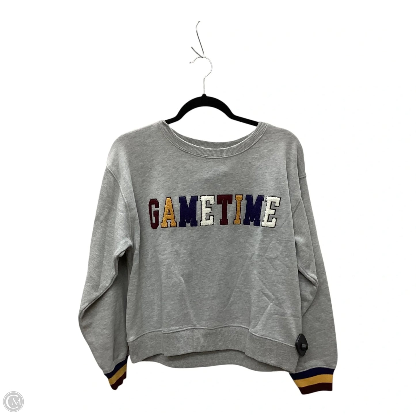 Sweatshirt Crewneck By Lou And Grey In Grey, Size: S