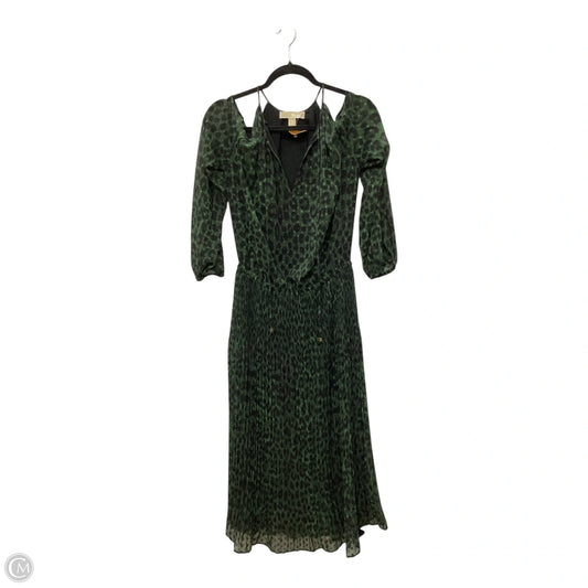 Dress Casual Midi By Michael By Michael Kors In Green, Size: M