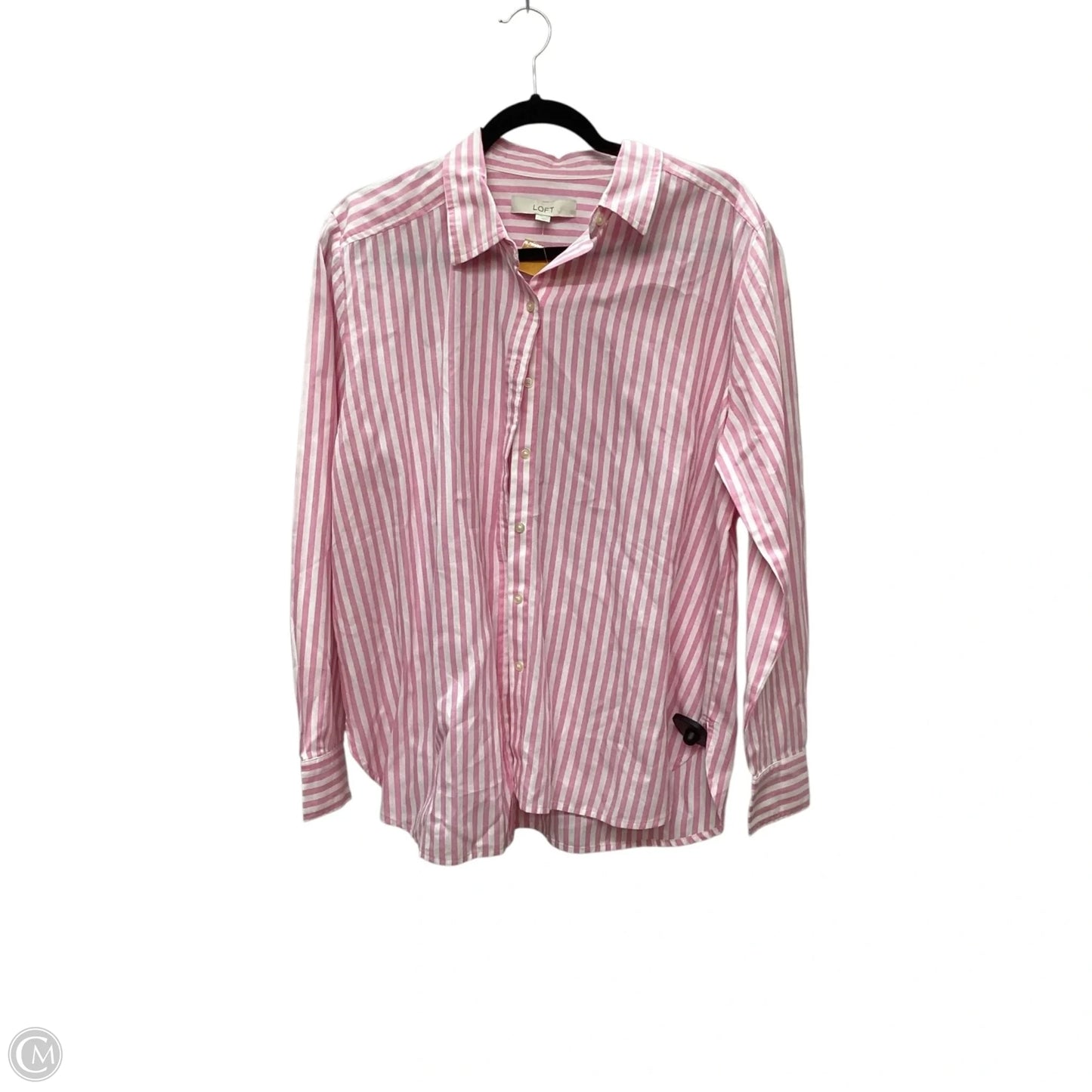 Top Long Sleeve By Loft In Pink, Size: L