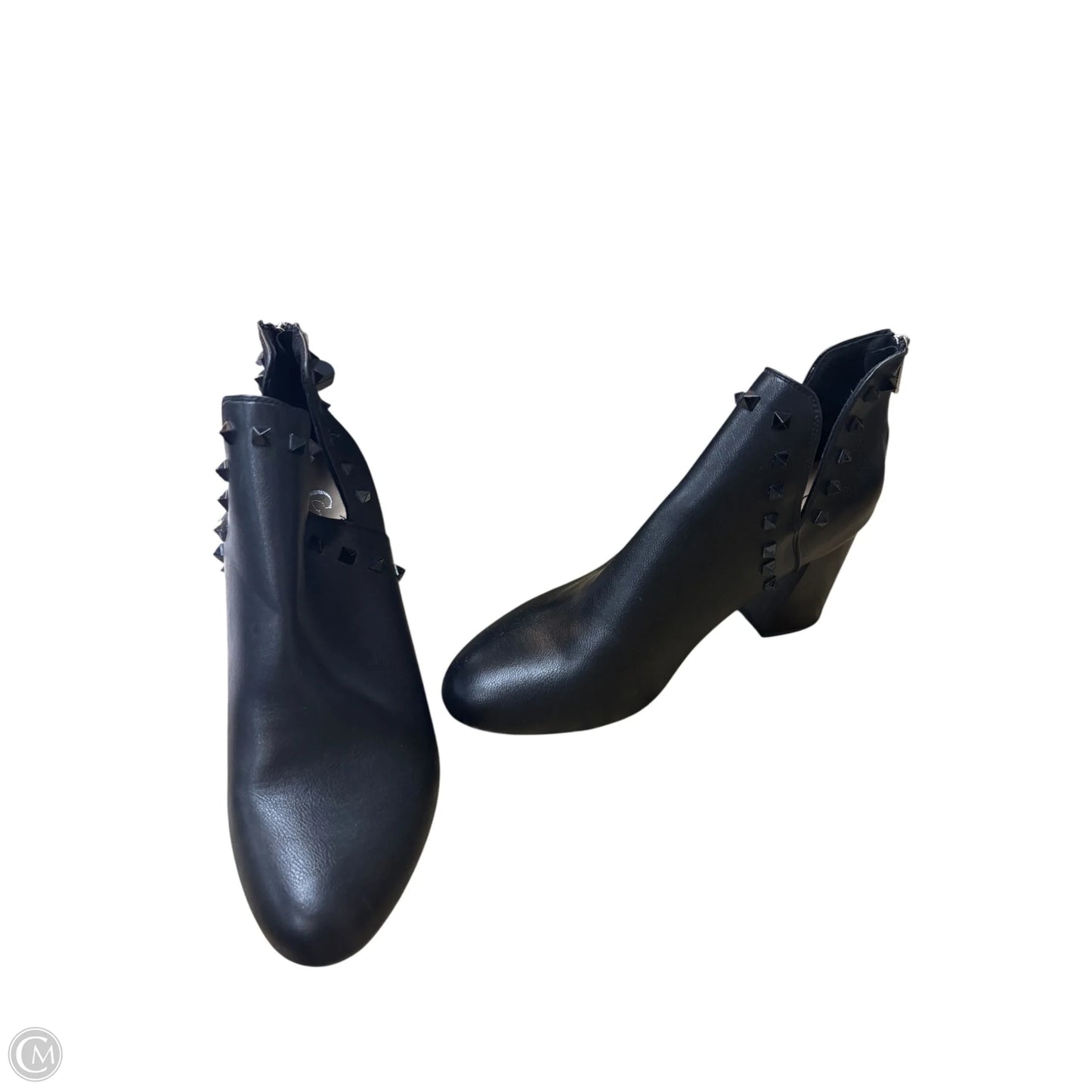 Boots Ankle Heels By Cato In Black, Size: 11