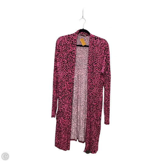 Cardigan By Zenana In Animal Print, Size: Xl