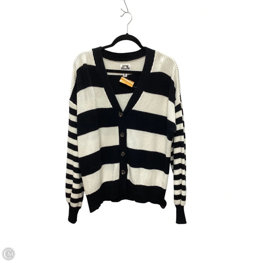 Sweater Cardigan By Future Collective In Striped Pattern, Size: L