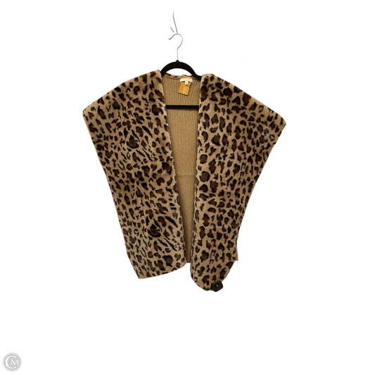Vest Faux Fur & Sherpa By Clothes Mentor In Animal Print, Size: L