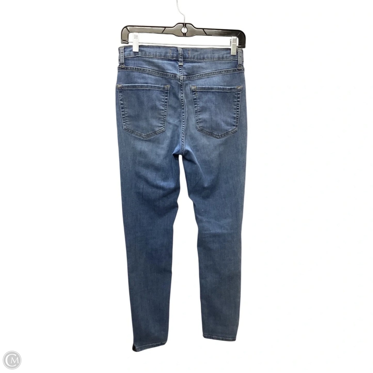 Jeans Skinny By Free People In Blue Denim, Size: 6