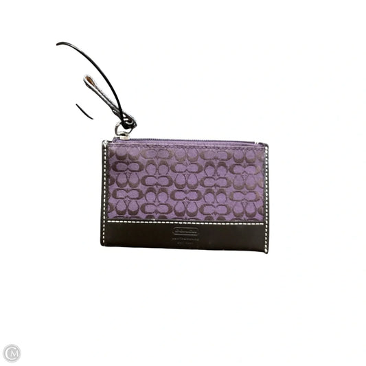 Coin Purse Designer By Coach, Size: Small