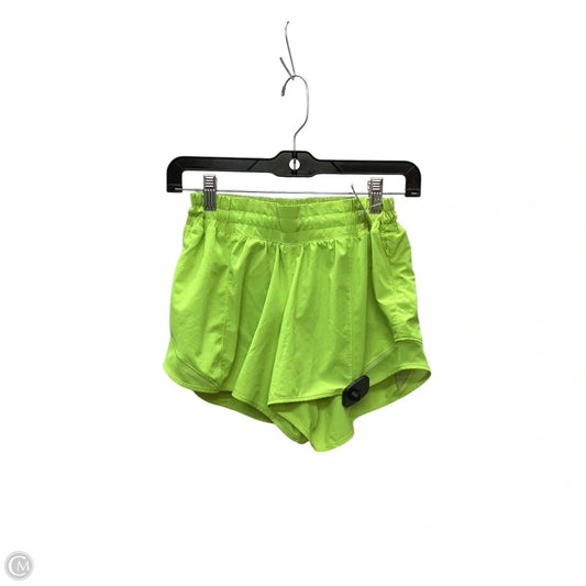 Athletic Shorts By Lululemon In Green, Size: 6