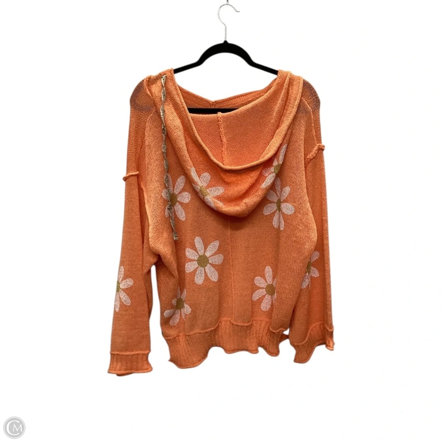 Top Long Sleeve By Pol In Orange, Size: L
