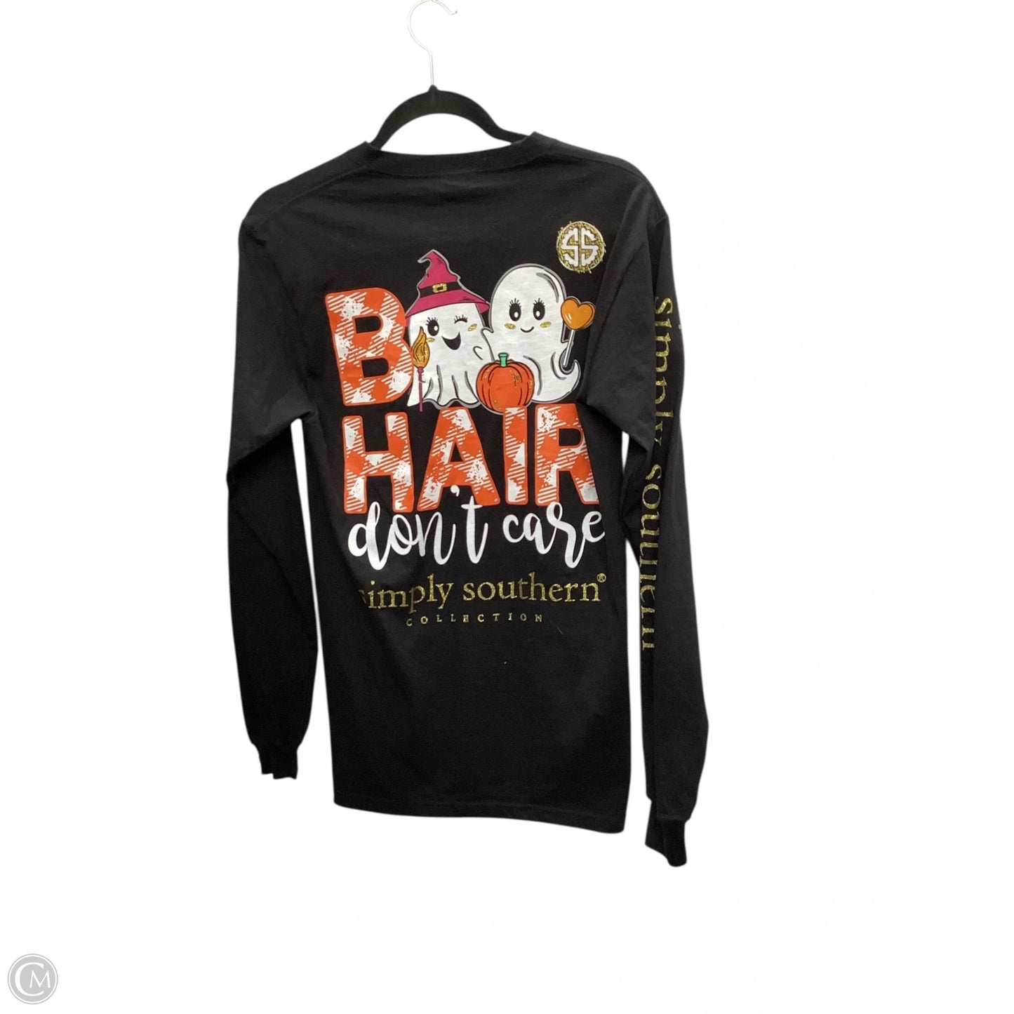 Top Long Sleeve Basic By Simply Southern In Black, Size: S