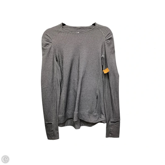Athletic Top Long Sleeve Crewneck By Lululemon In Grey, Size: 12