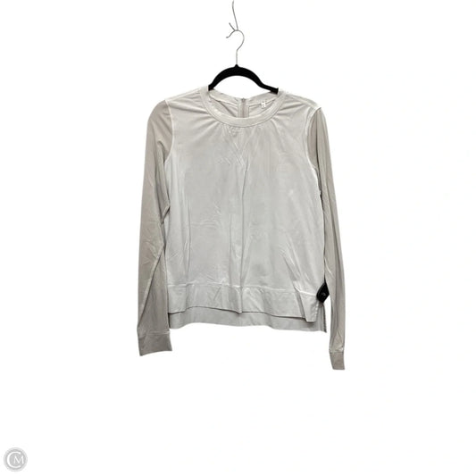 Athletic Top Long Sleeve Crewneck By Lululemon In Grey, Size: 10