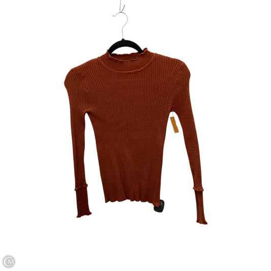 Top Long Sleeve By Clothes Mentor In Orange, Size: S