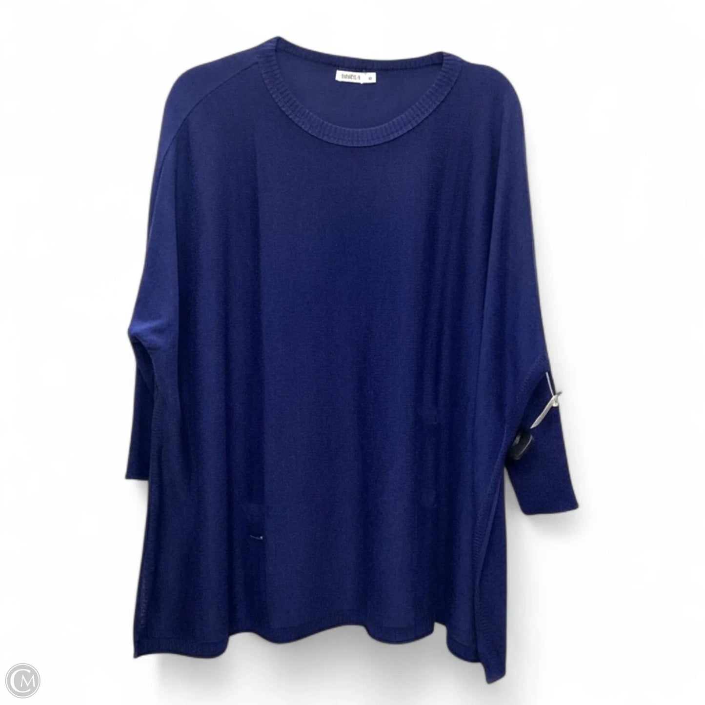 Top 3/4 Sleeve By Mer Sea In Blue, Size: Osfm