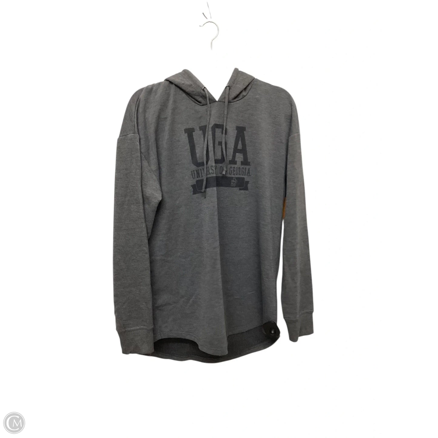 Sweatshirt Hoodie By Clothes Mentor In Grey, Size: Xl